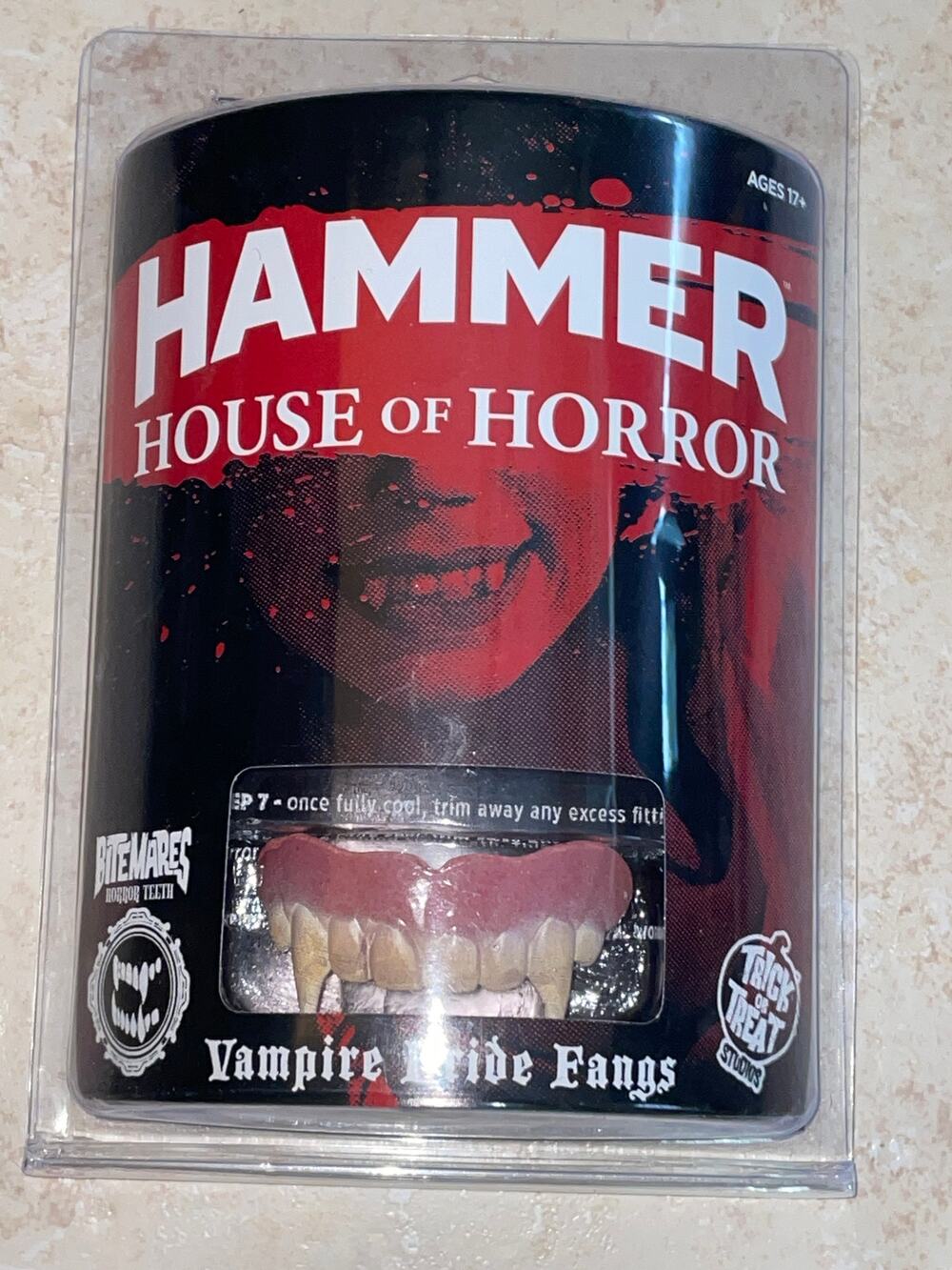 TOT HAMMER HOUSE VAMPIRE BRIDE FANGS TEETH APPLIANCE COSTUME MAKEUP NEW